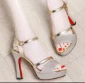 stylish and unique golden HEEL for girls bridal HEEL for girls