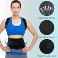 Back Posture Corrector Belt And Poster Correction Shoulder Support Lumber Brace Adjustable Belt For Men And Women In Free Size And red Color