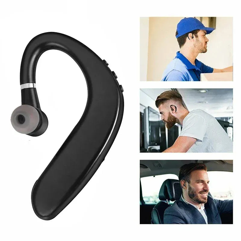 S109 Wireless Bluetooth 5.0 Universal Hook Earphones Sports Business Single Ear Headset Handsfree headphones With Mic By Choice